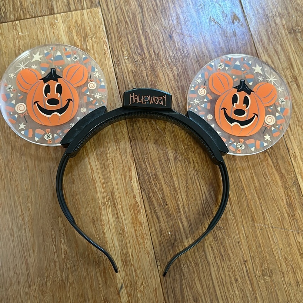 Disney ears light up Mickey pumpkin